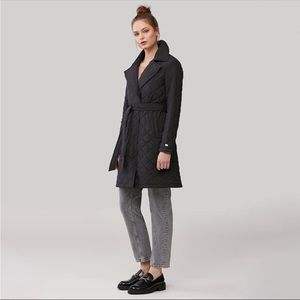 Sonia & Kyo Amara Black Quilted Winter Coat NWT